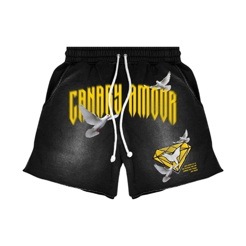 Canary "Love Bird" Shorts Black